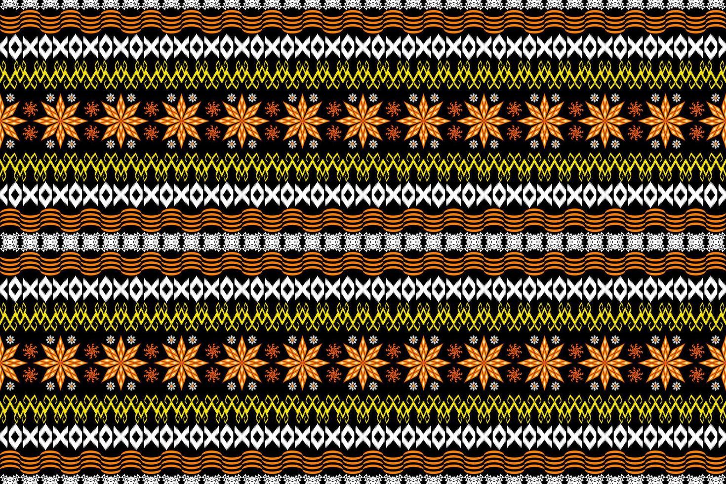 motif d'art traditionnel oriental ethnique géométrique.figure style de broderie tribale.design pour l'origine ethnique vecteur