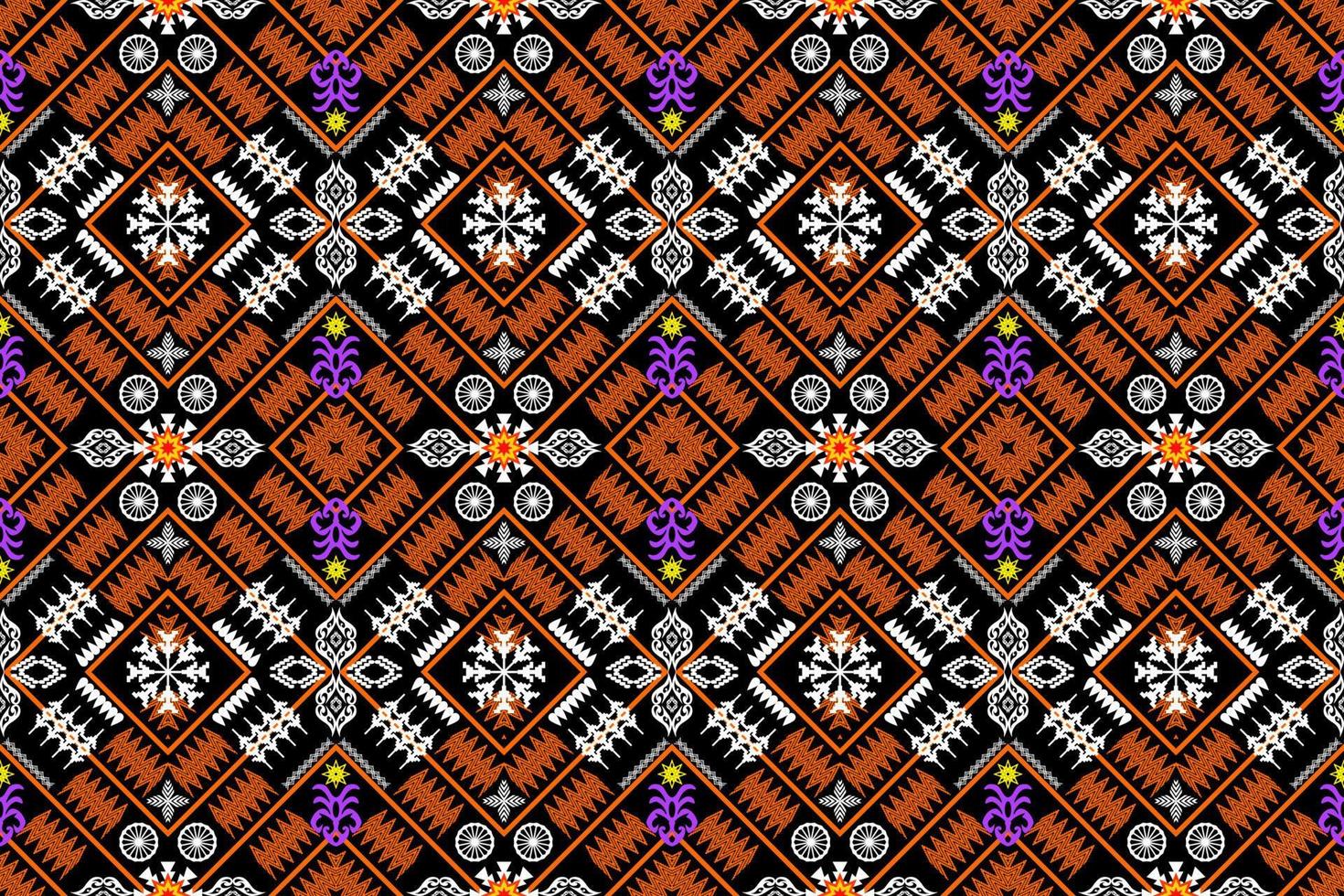 motif d'art traditionnel oriental ethnique géométrique.figure style de broderie tribale.design pour l'origine ethnique vecteur