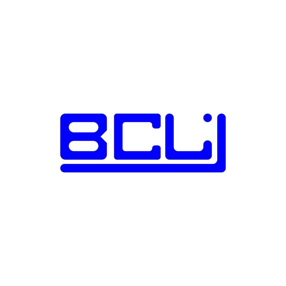 création de logo lettre bcl avec graphique vectoriel, logo bcl simple et moderne. vecteur