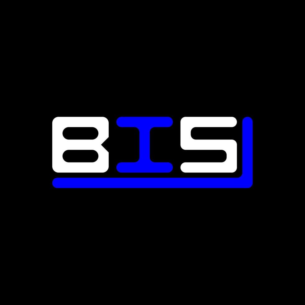 conception créative du logo bis letter avec graphique vectoriel, logo bis simple et moderne. vecteur