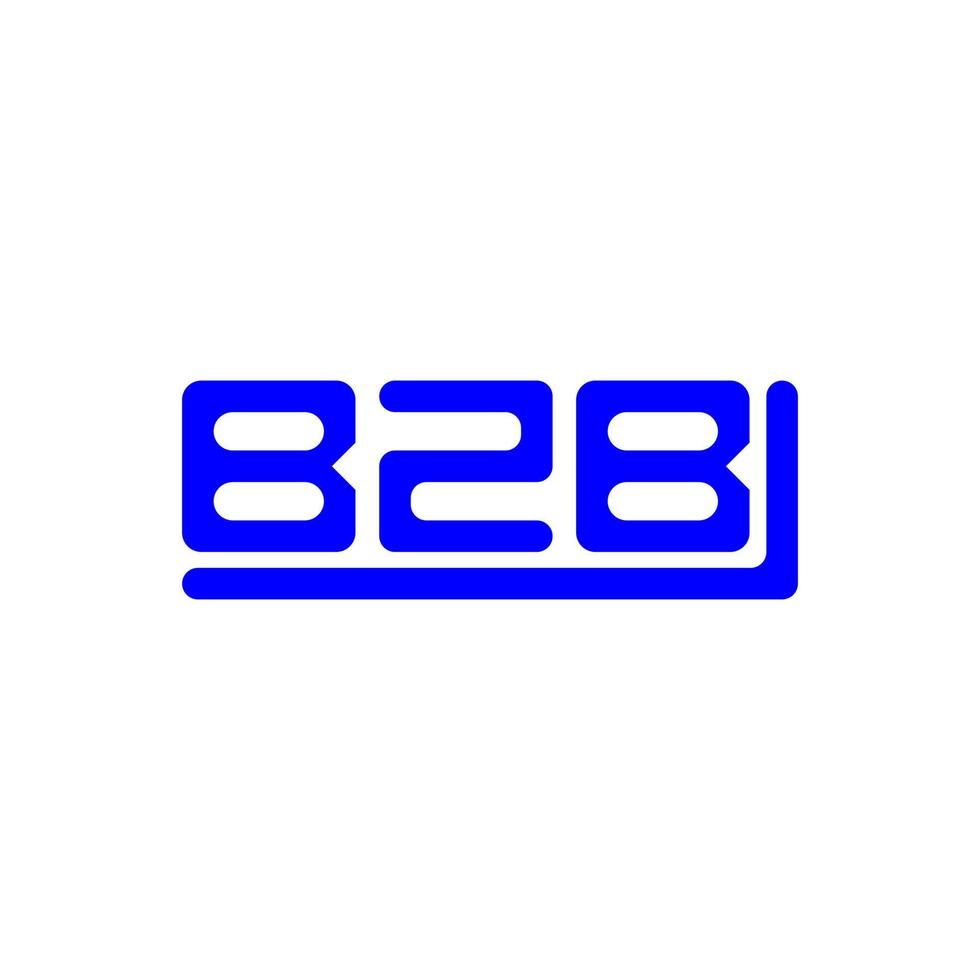 création de logo lettre bzb avec graphique vectoriel, logo bzb simple et moderne. vecteur