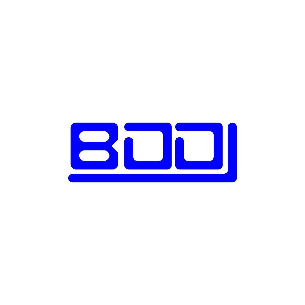 création de logo de lettre bdd avec graphique vectoriel, logo bdd simple et moderne. vecteur