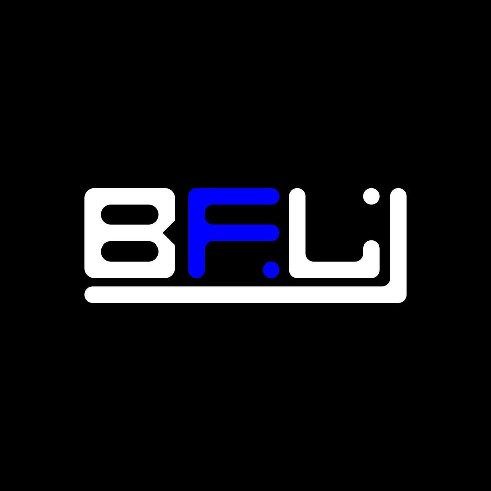 création de logo lettre bfl avec graphique vectoriel, logo bfl simple et moderne. vecteur