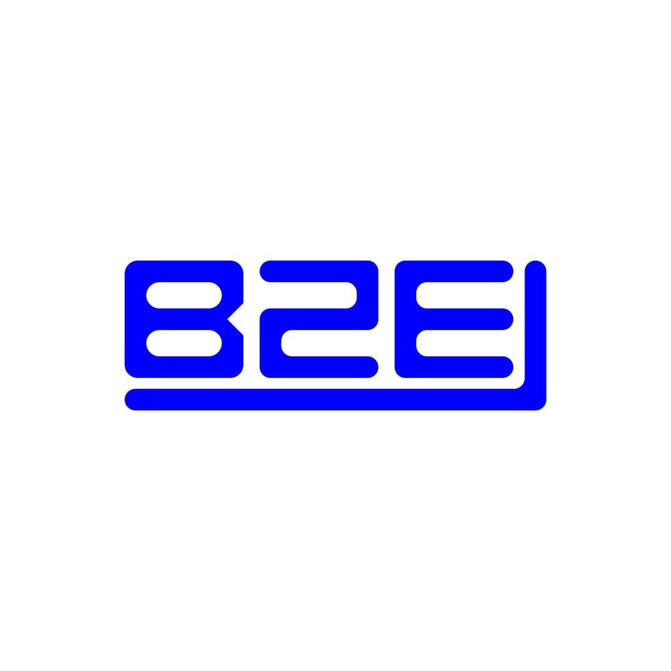 création de logo de lettre bze avec graphique vectoriel, logo bze simple et moderne. vecteur