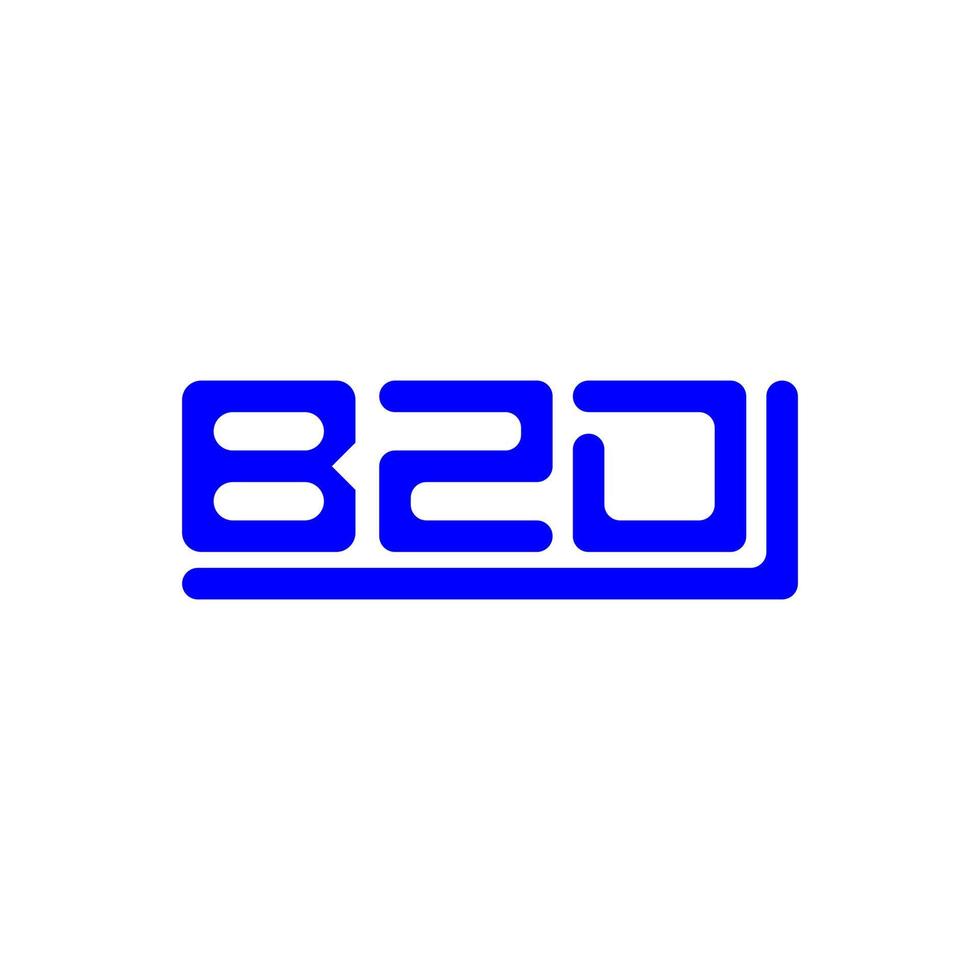 création de logo de lettre bzd avec graphique vectoriel, logo bzd simple et moderne. vecteur