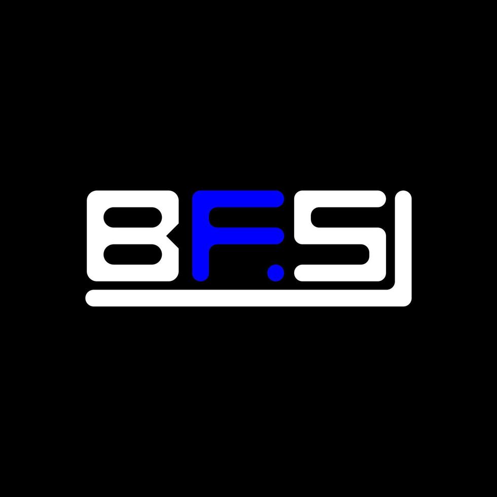 création de logo de lettre bfs avec graphique vectoriel, logo bfs simple et moderne. vecteur