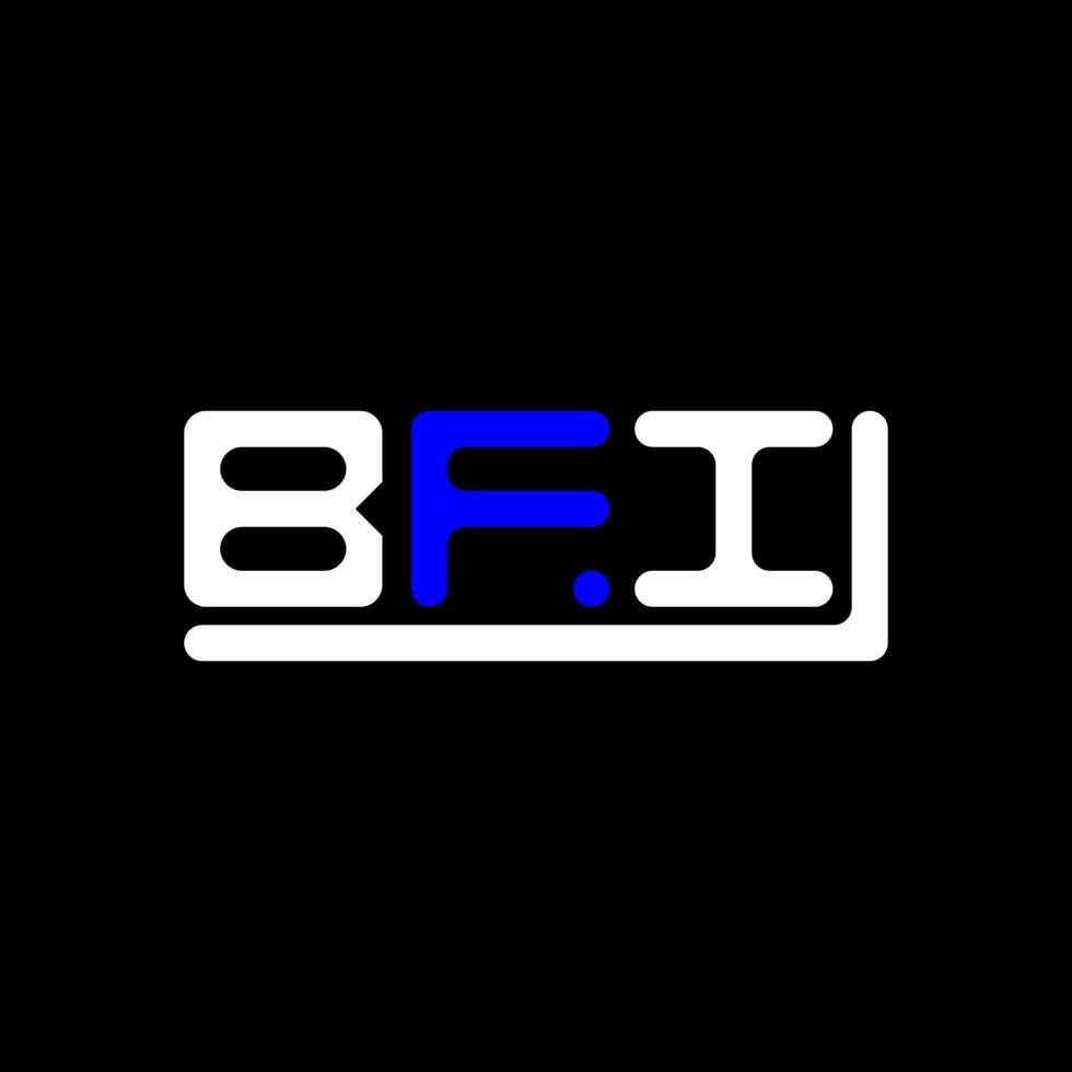 création de logo de lettre bfi avec graphique vectoriel, logo bfi simple et moderne. vecteur