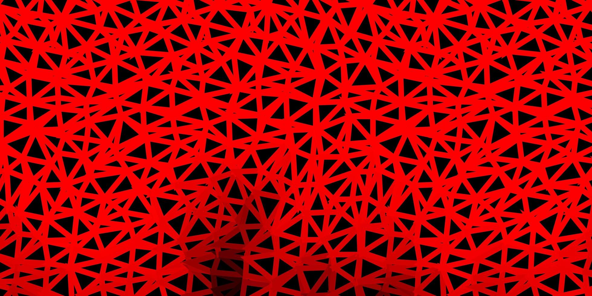 toile de fond polygonale vecteur rouge foncé.