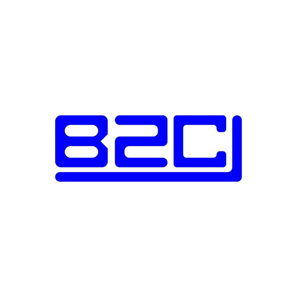 création de logo lettre bzc avec graphique vectoriel, logo bzc simple et moderne. vecteur