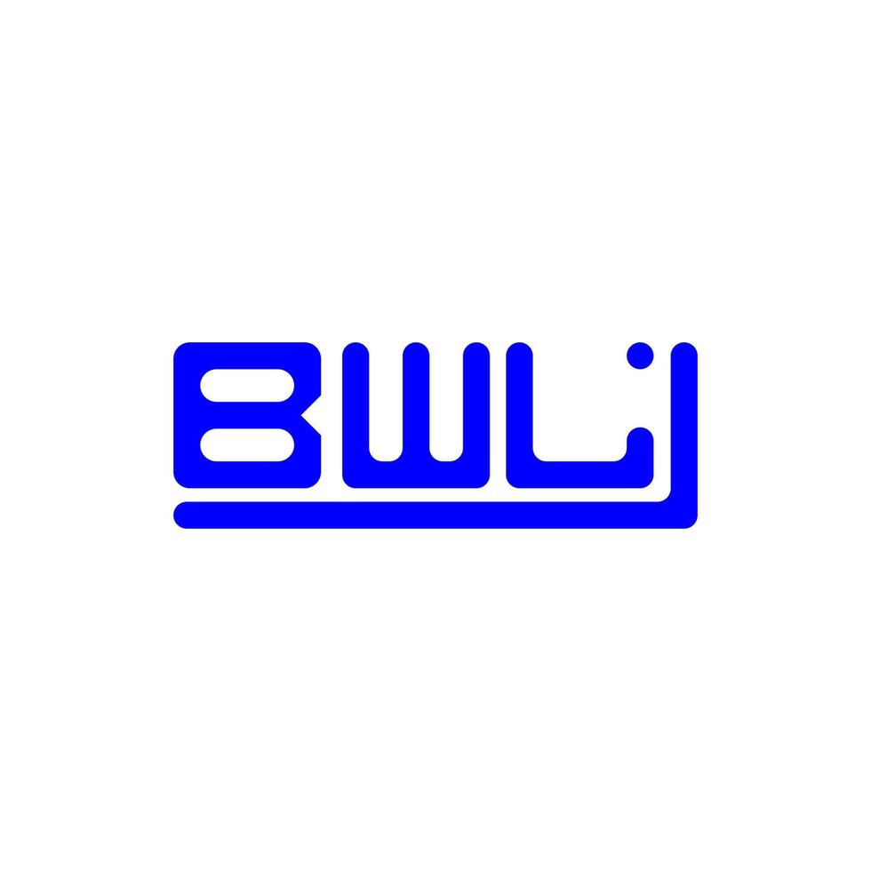 création de logo de lettre bwl avec graphique vectoriel, logo bwl simple et moderne. vecteur