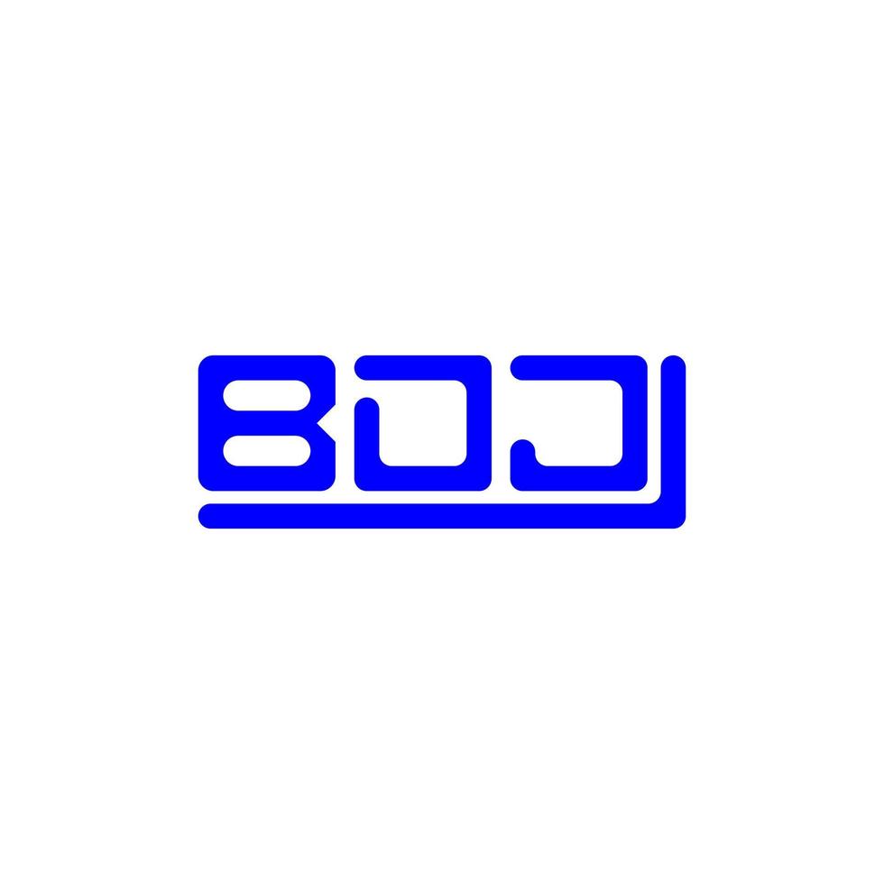 création de logo de lettre bdj avec graphique vectoriel, logo bdj simple et moderne. vecteur