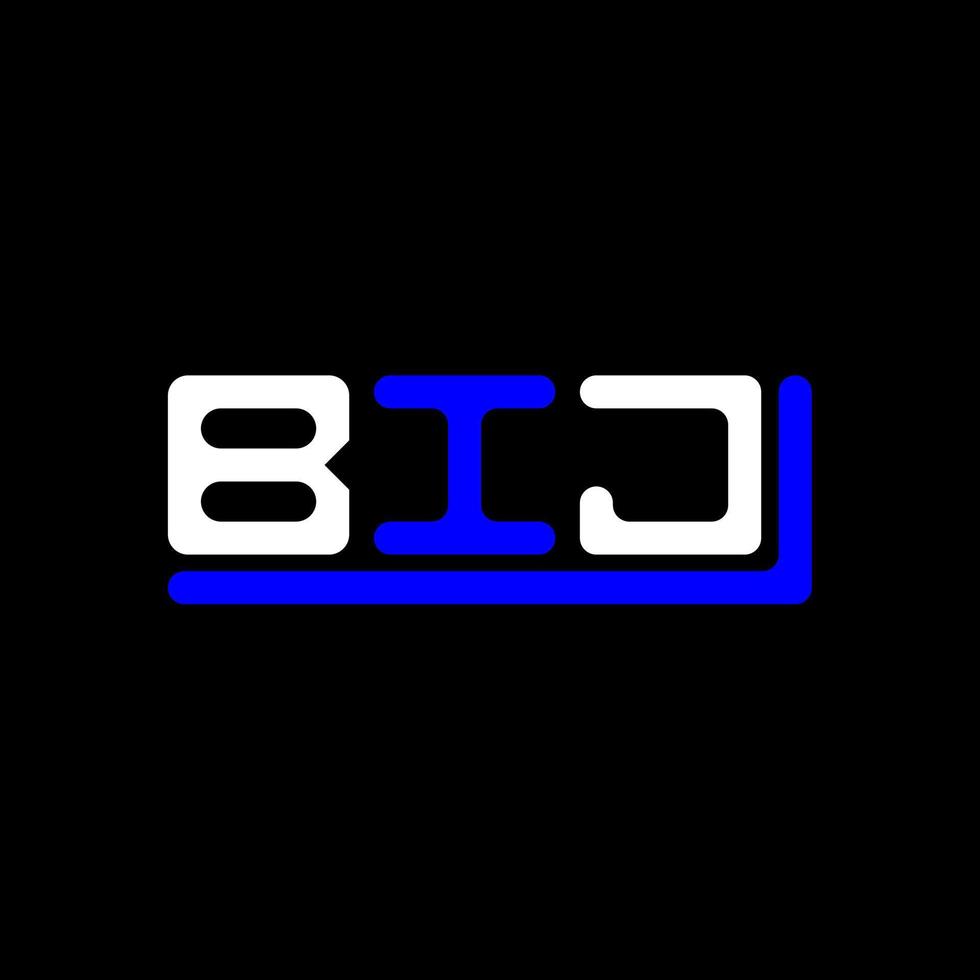 création de logo de lettre bij avec graphique vectoriel, logo bij simple et moderne. vecteur