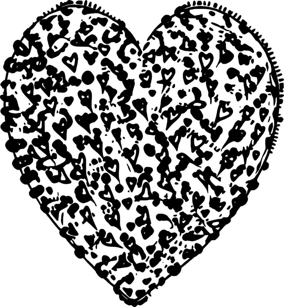 illustration vectorielle de forme de coeur vecteur