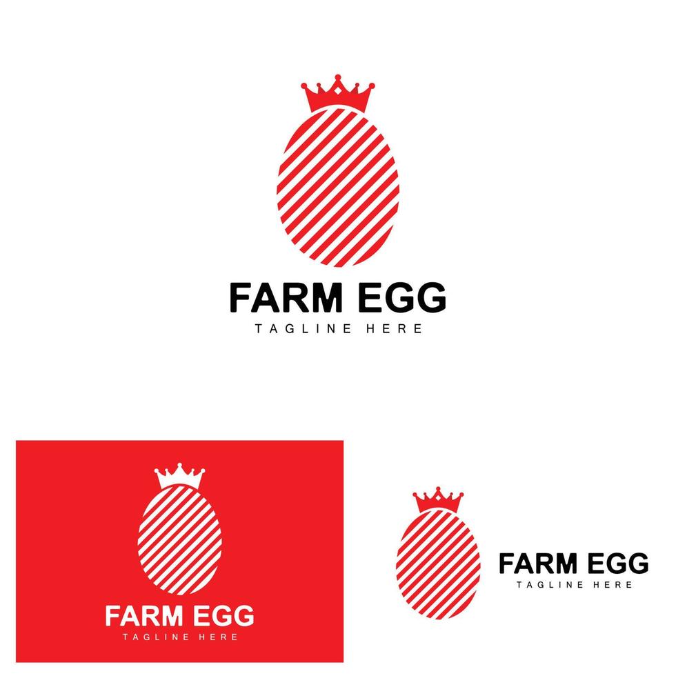 logo d'oeuf, conception de ferme d'oeufs, logo de poulet, vecteur de nourriture asiatique