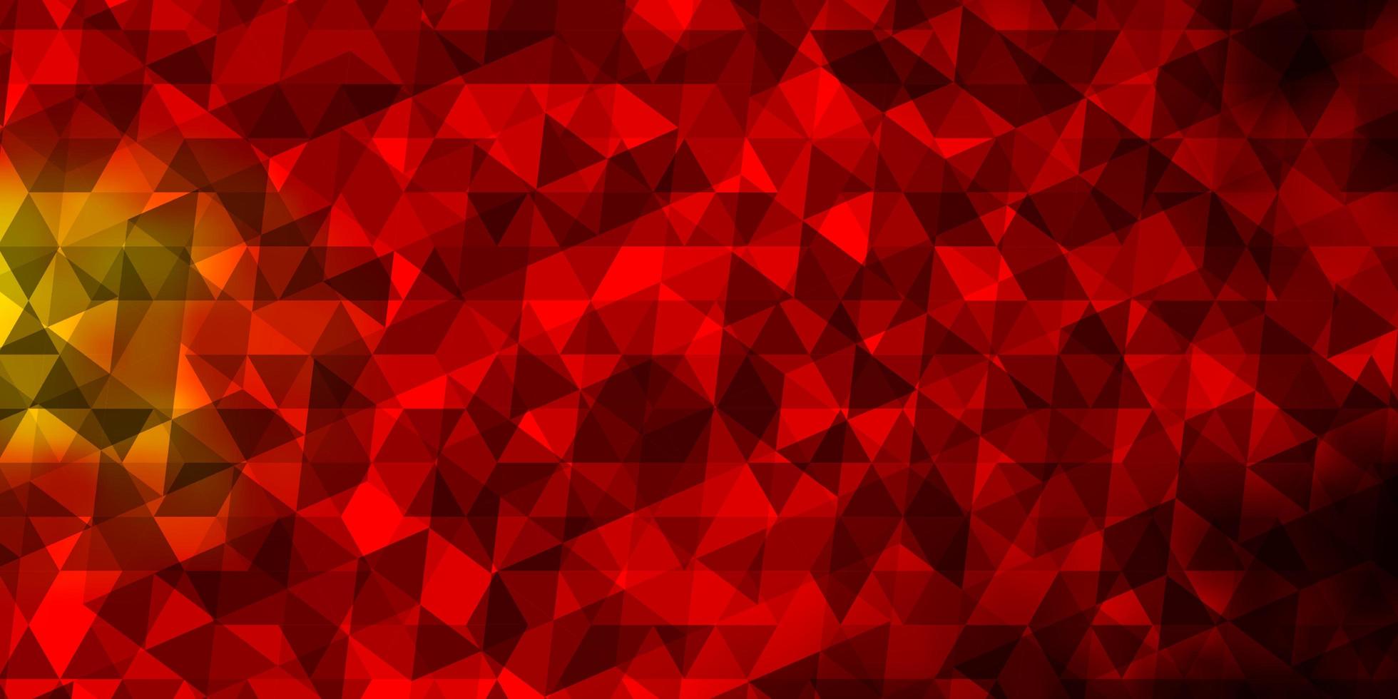 modèle vectoriel rouge et jaune foncé avec un style polygonal.