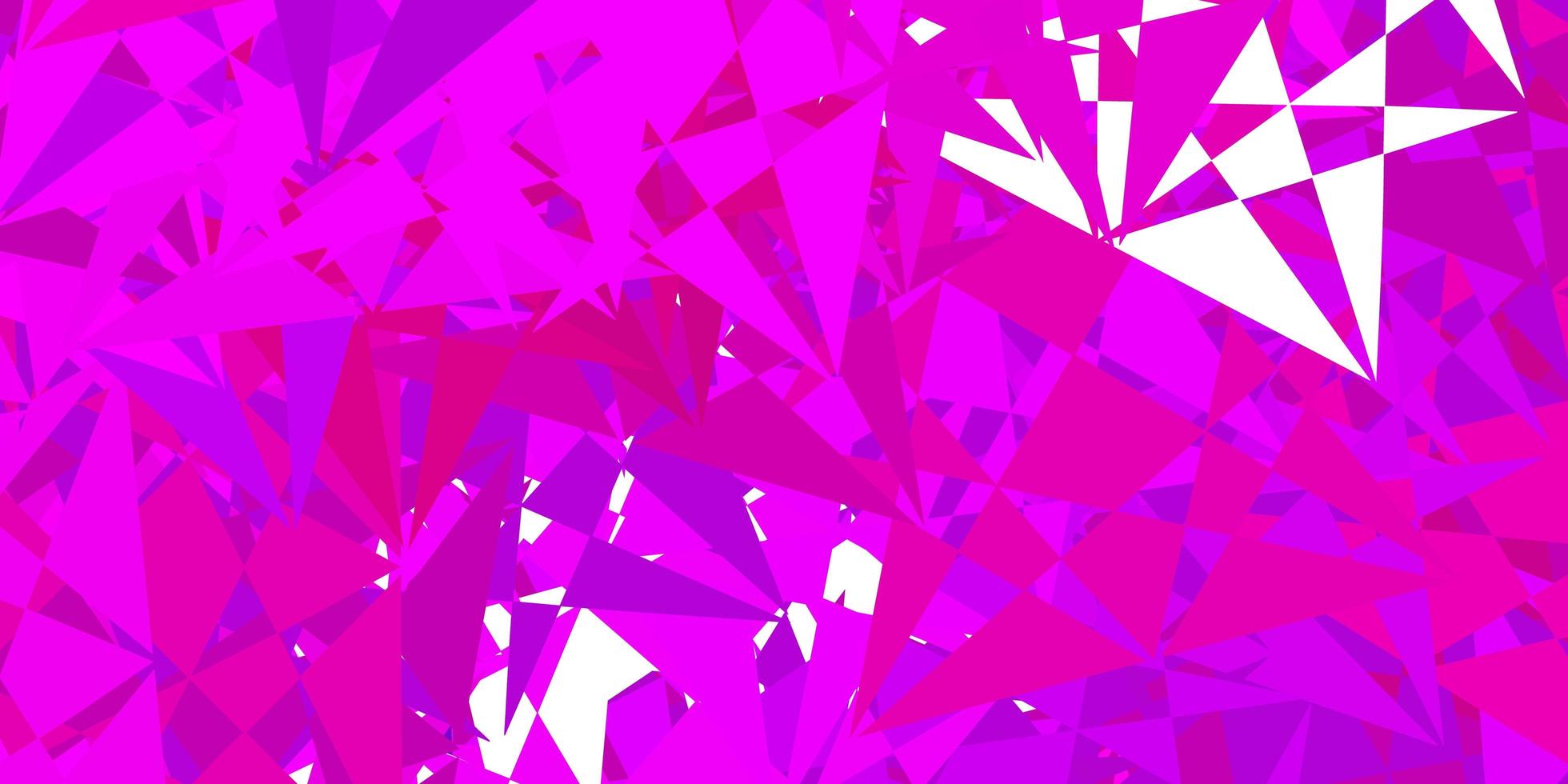 modèle vectoriel violet clair avec des formes triangulaires.