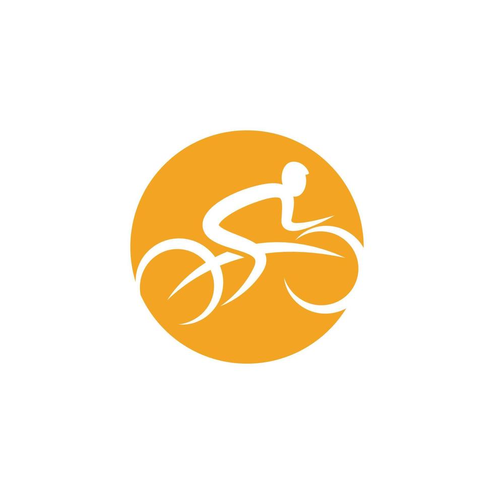 modèle de conception d'icône de logo de vélo vecteur