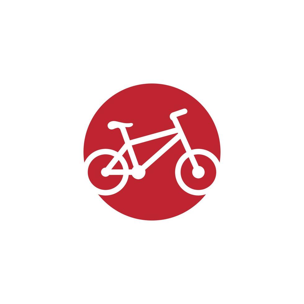 modèle de conception d'icône de logo de vélo vecteur