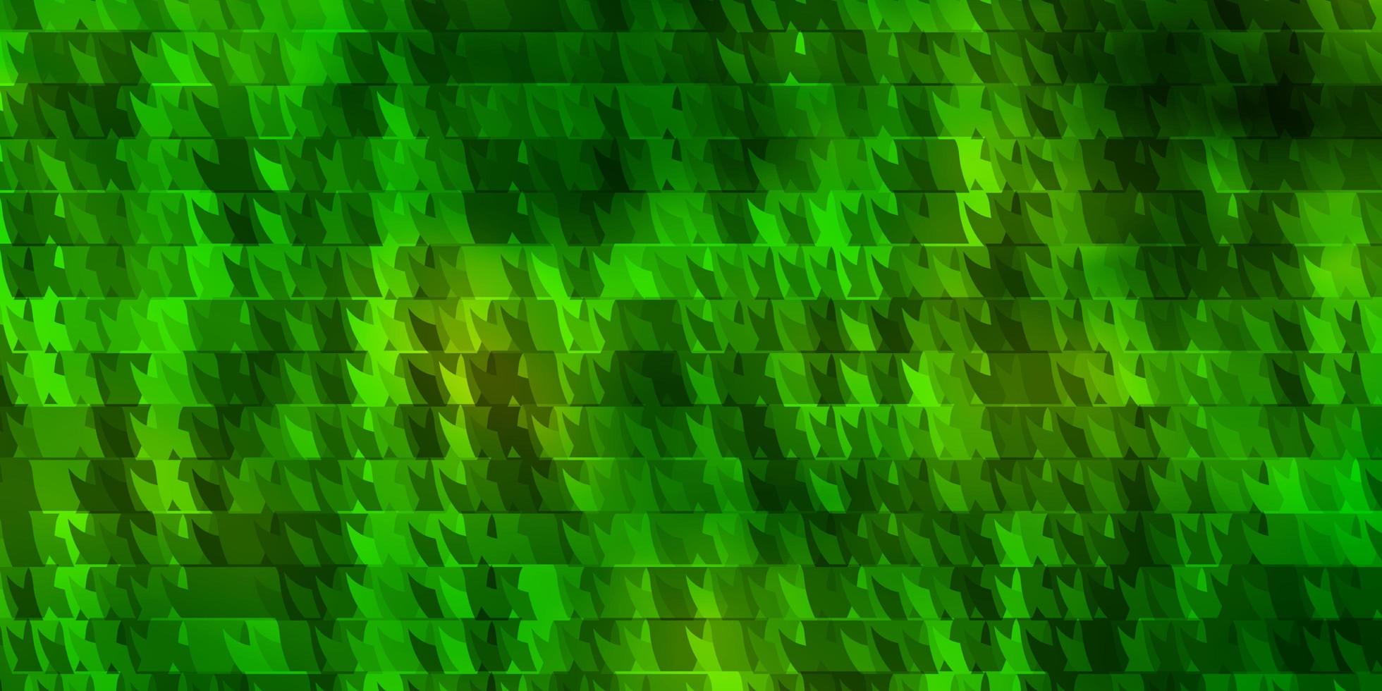 disposition de vecteur vert clair, jaune avec des lignes, des triangles.