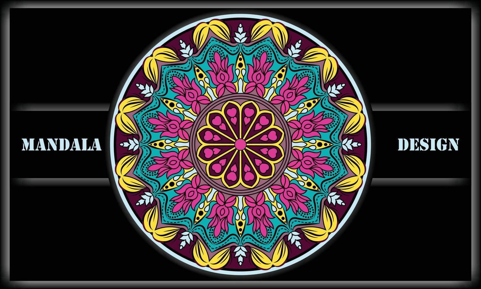 conception d'ornement ethnique. conception de vecteur de motif mandala