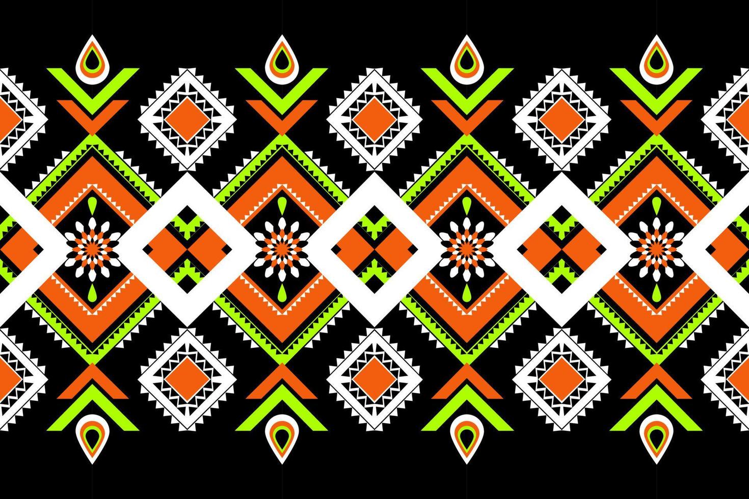 trésors textiles traditionnels motif ethnique pour la décoration de la maison vecteur