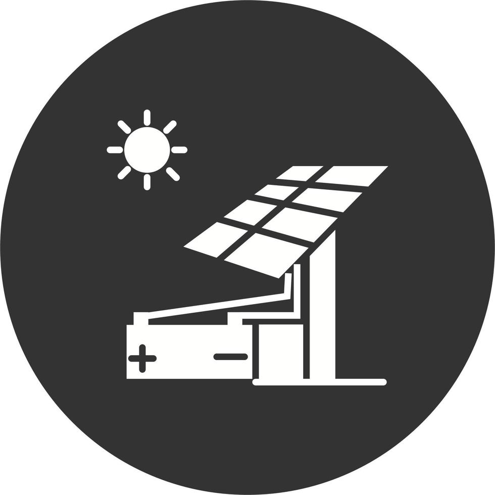 icône de vecteur d'énergie solaire