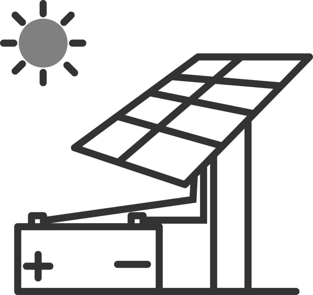 icône de vecteur d'énergie solaire