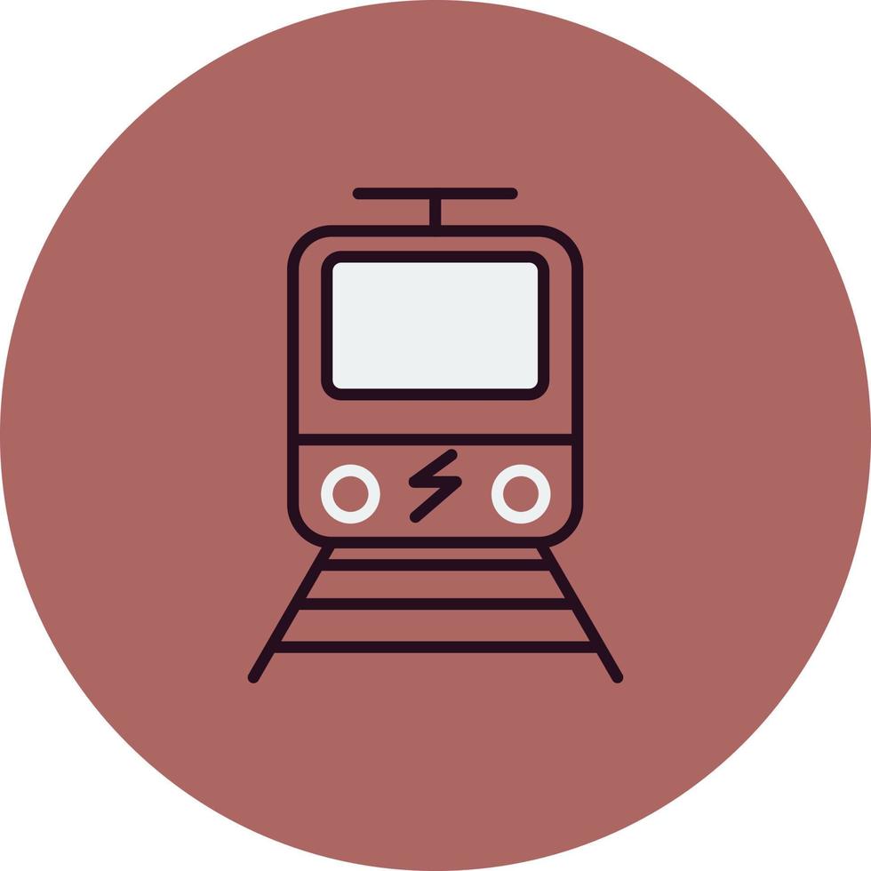 icône de vecteur de train électrique