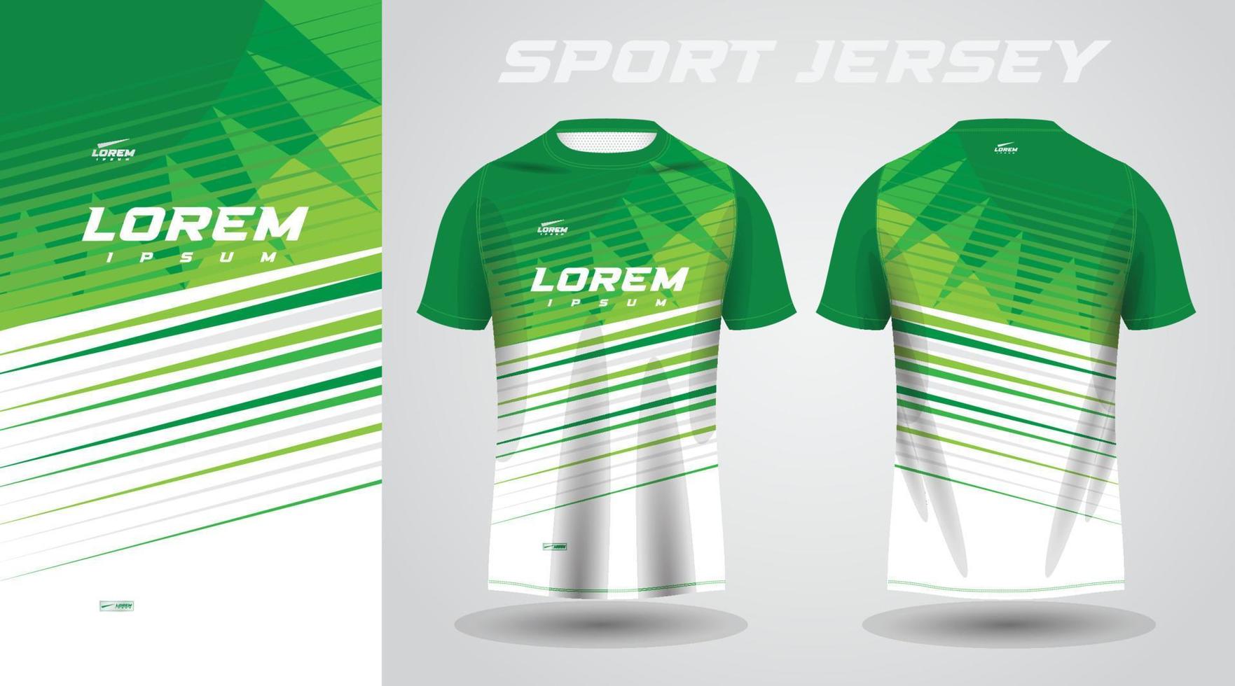 conception de maillot de sport chemise verte vecteur