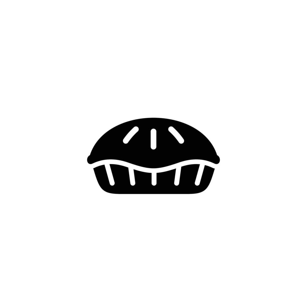 illustration vectorielle de conception d'icône de tarte vecteur