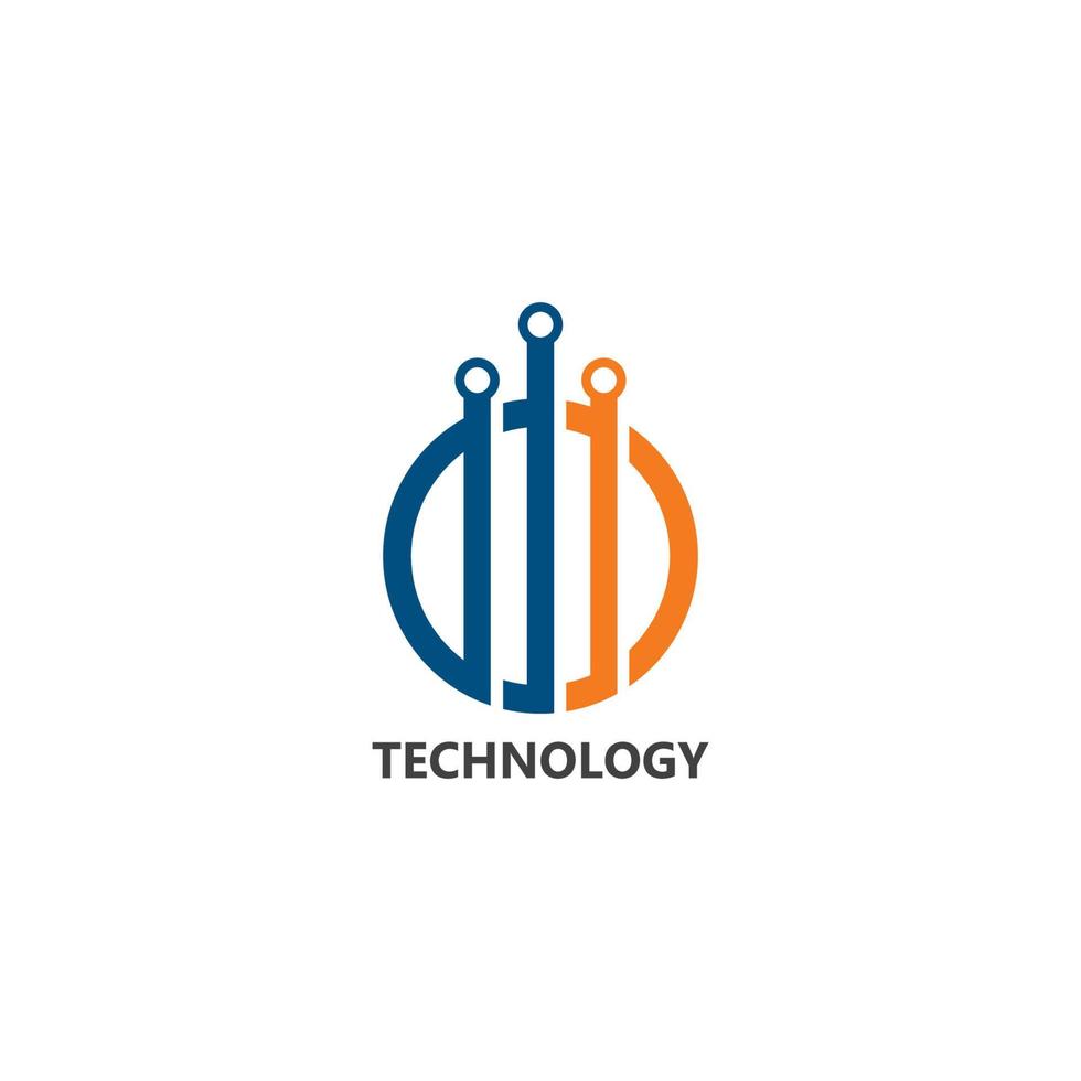 illustration de concept de technologie de logo vectoriel