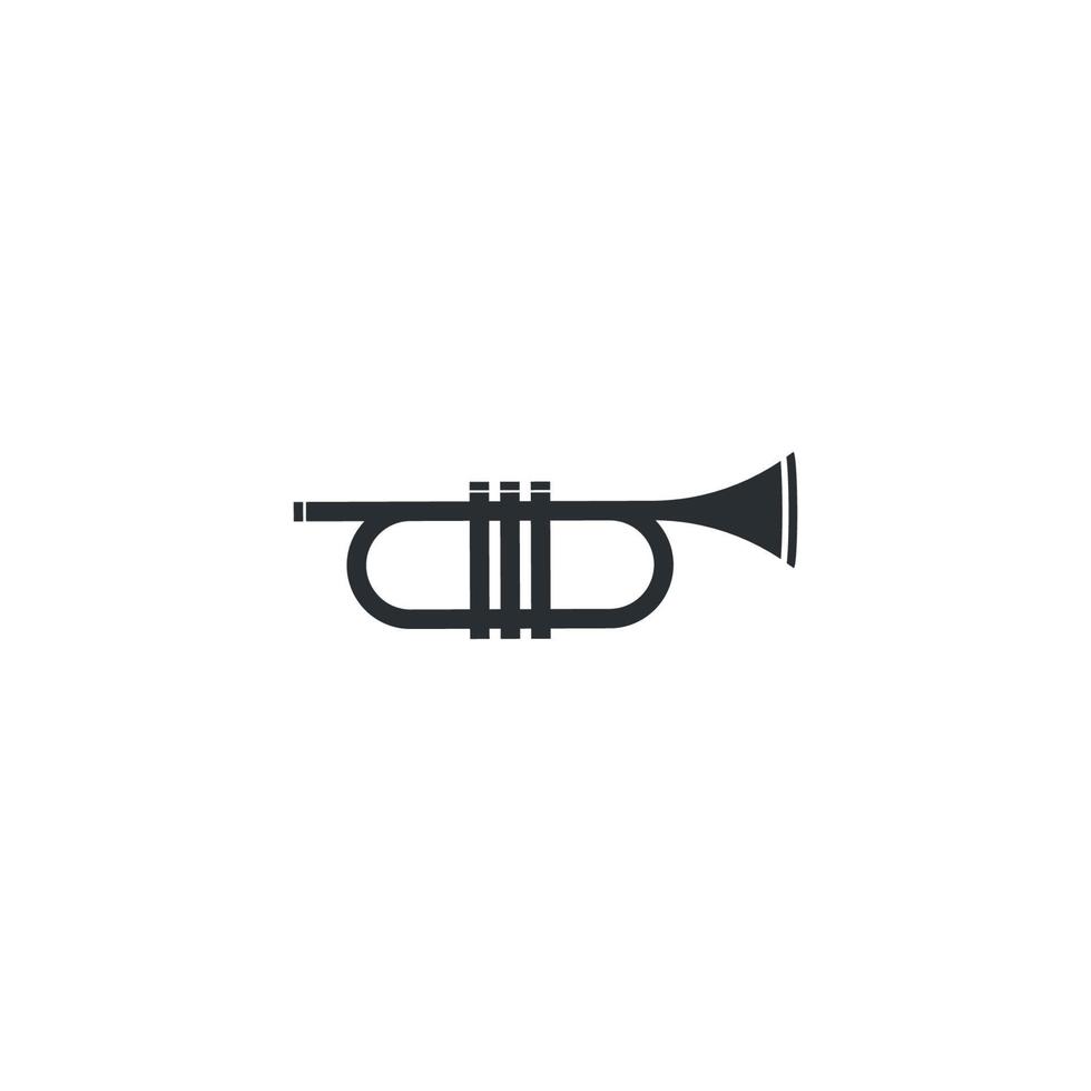 icône de vecteur instrumental logo trompette