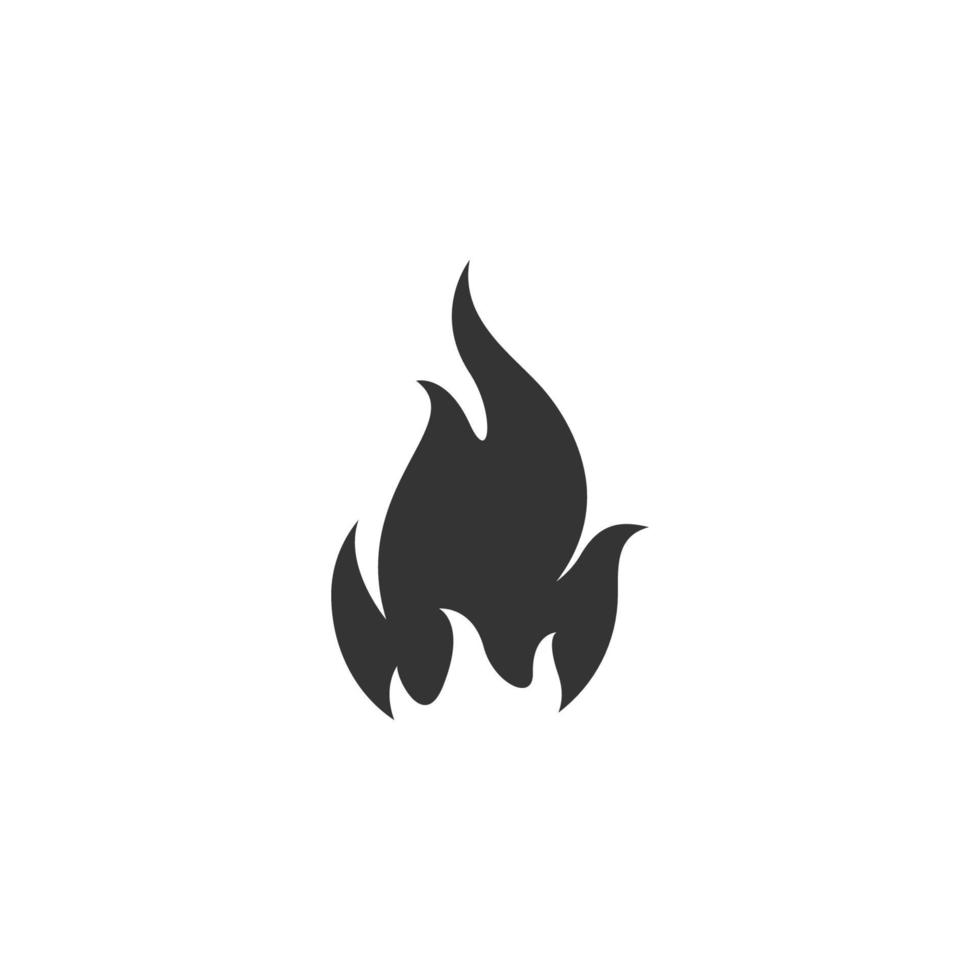 modèle de logo de flamme de feu icône vectorielle logo de pétrole, de gaz et d'énergie vecteur