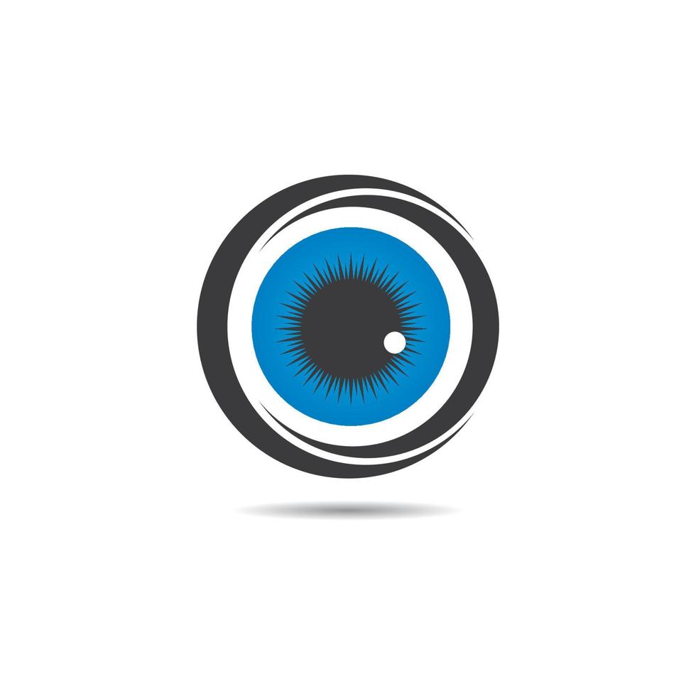 identité de marque logo vectoriel de soins oculaires d'entreprise