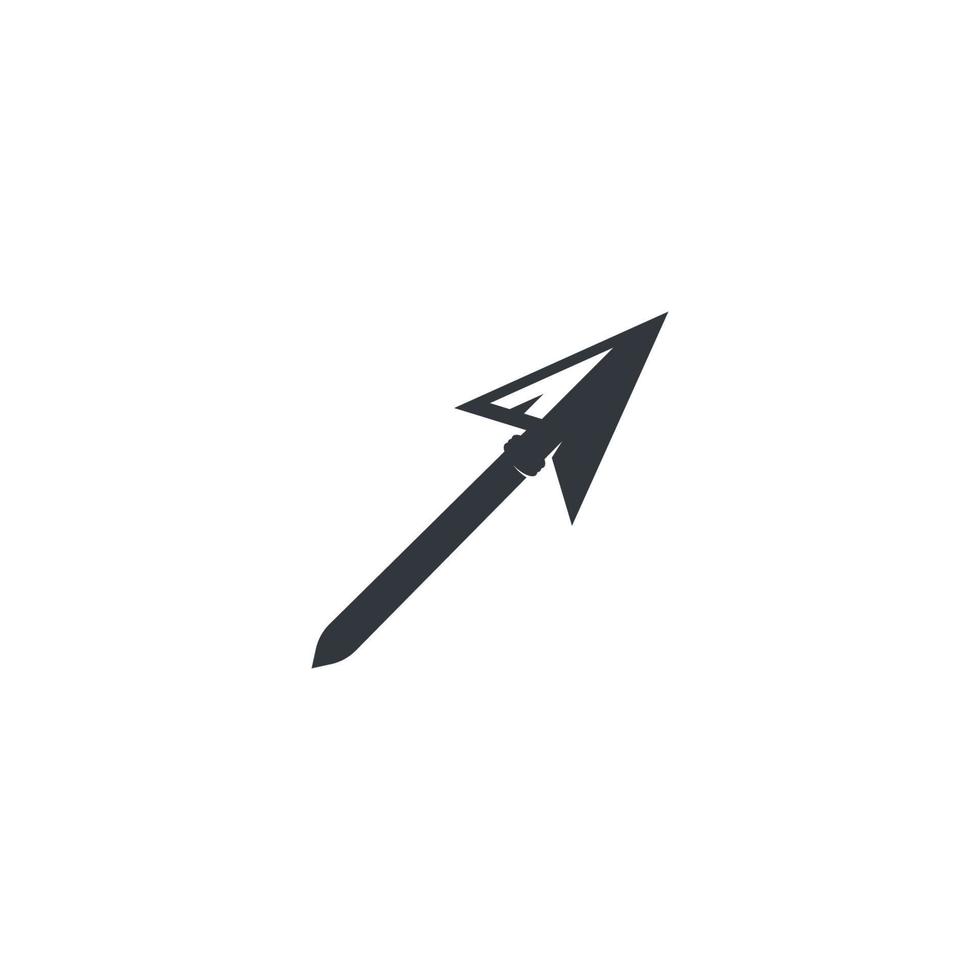 modèle d'illustration d'icône de vecteur de logo de lance