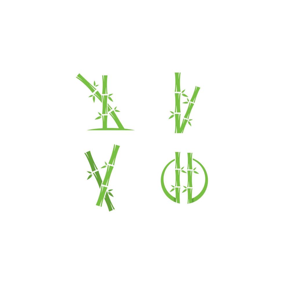 illustration d'icône de vecteur de logo de bambou