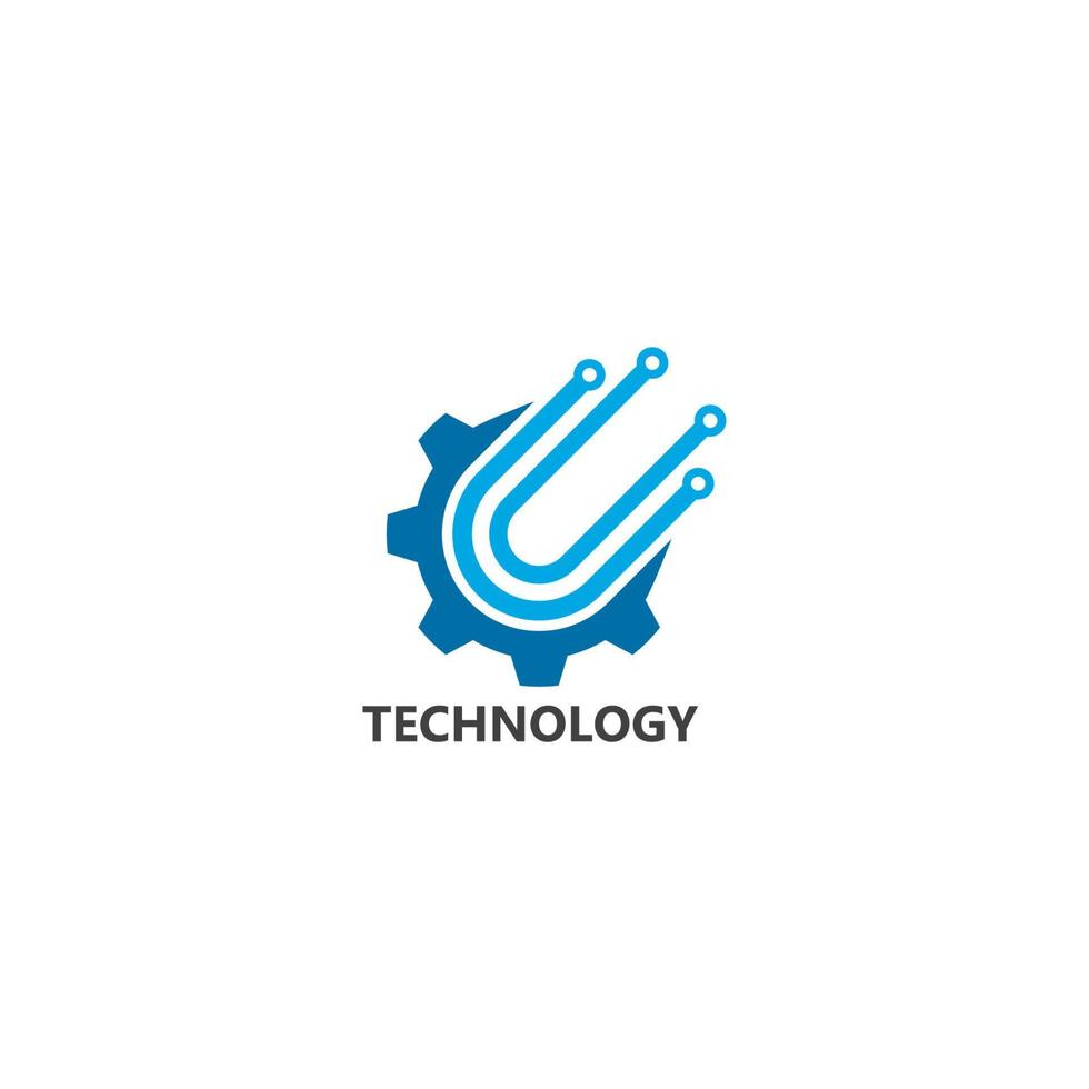 illustration de concept de technologie de logo vectoriel