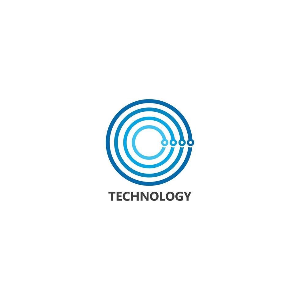 illustration de concept de technologie de logo vectoriel