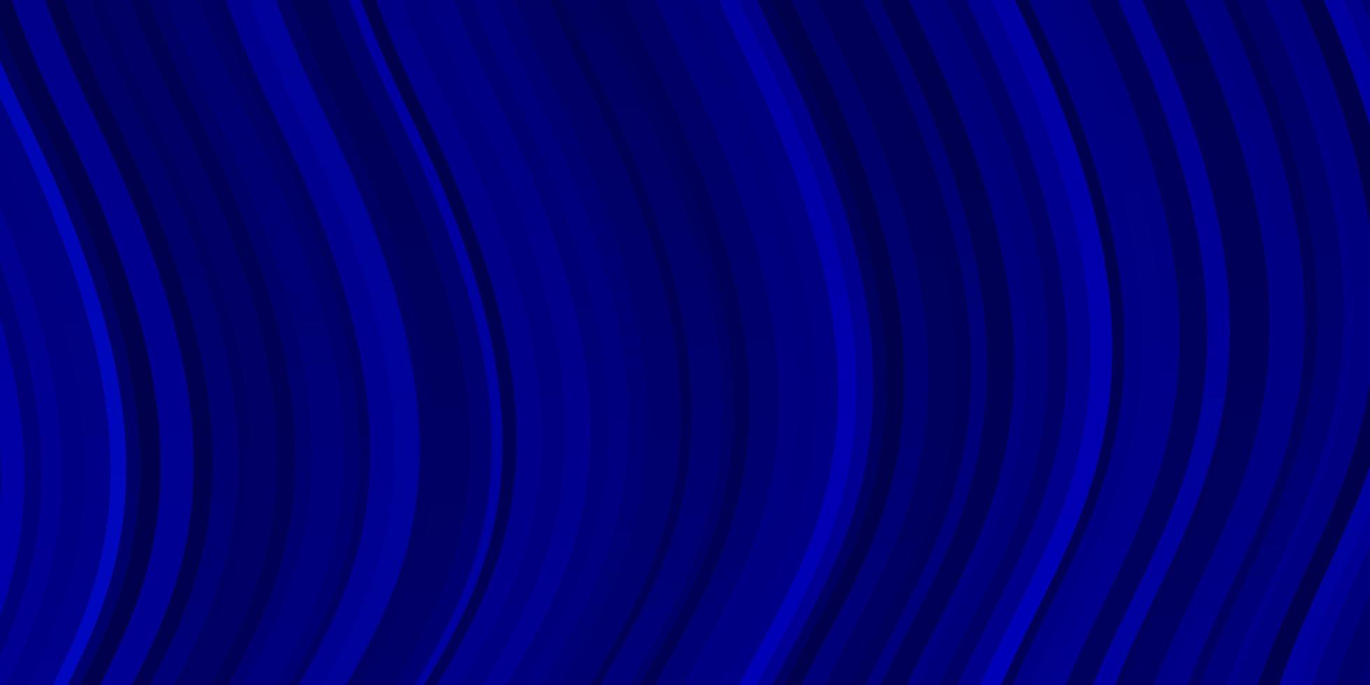 modèle vectoriel bleu foncé avec des lignes courbes