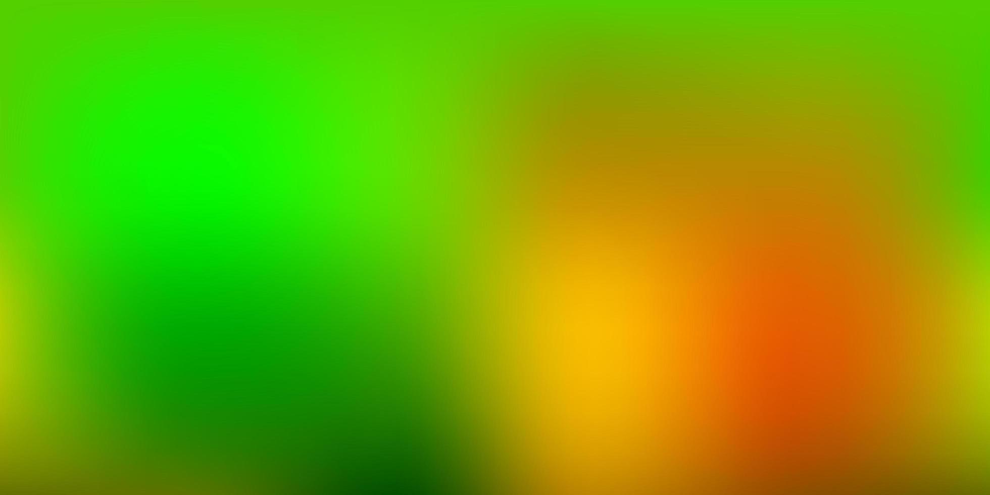 disposition de flou abstrait vecteur vert foncé, jaune.
