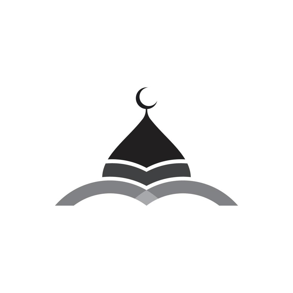 logo islamique, mosquée vecteur