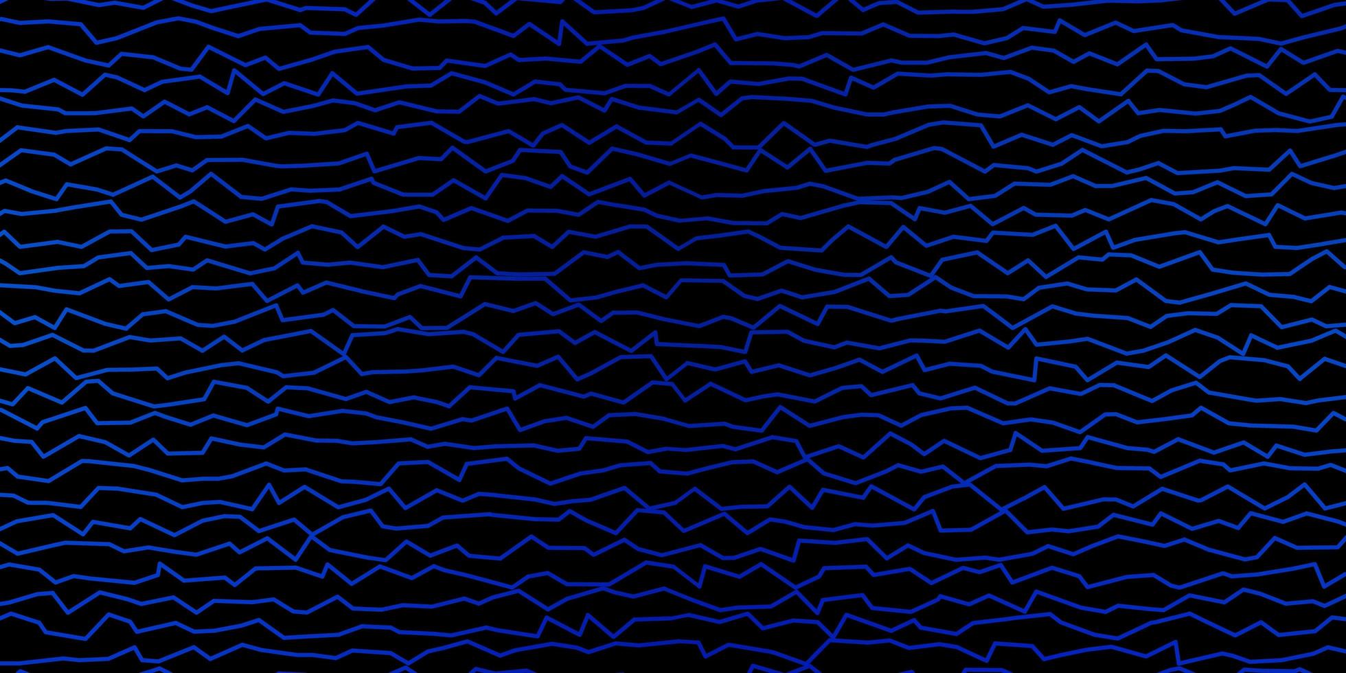 modèle vectoriel bleu foncé avec des lignes courbes