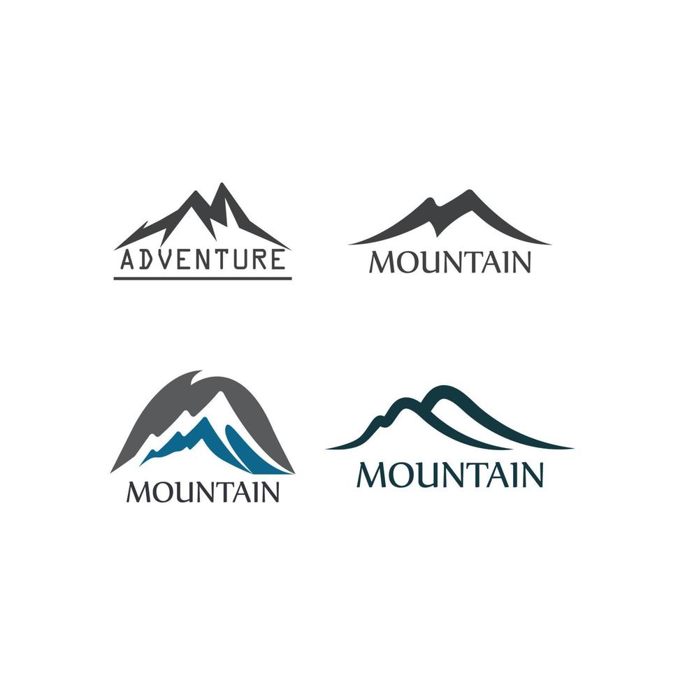 logo d'icône de montagne vecteur