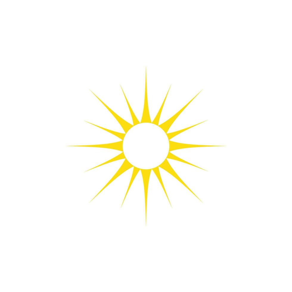 logo d'illustration du soleil vecteur