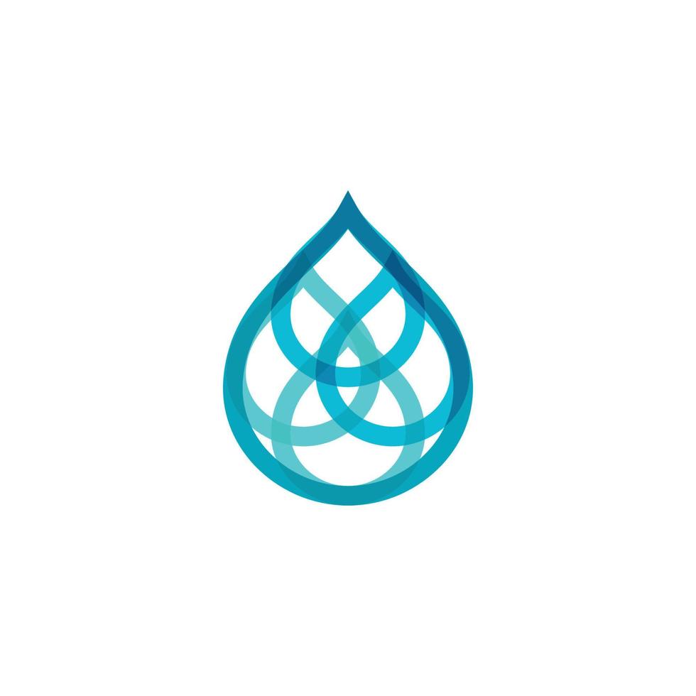 logo de goutte d'eau vecteur