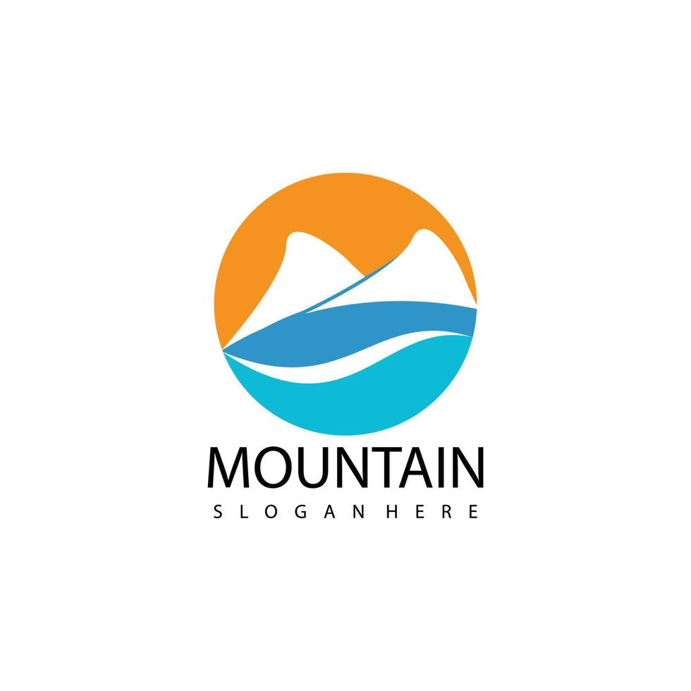 logo d'icône de montagne vecteur