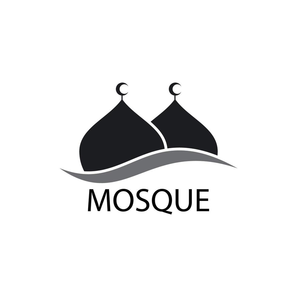 logo islamique, mosquée vecteur