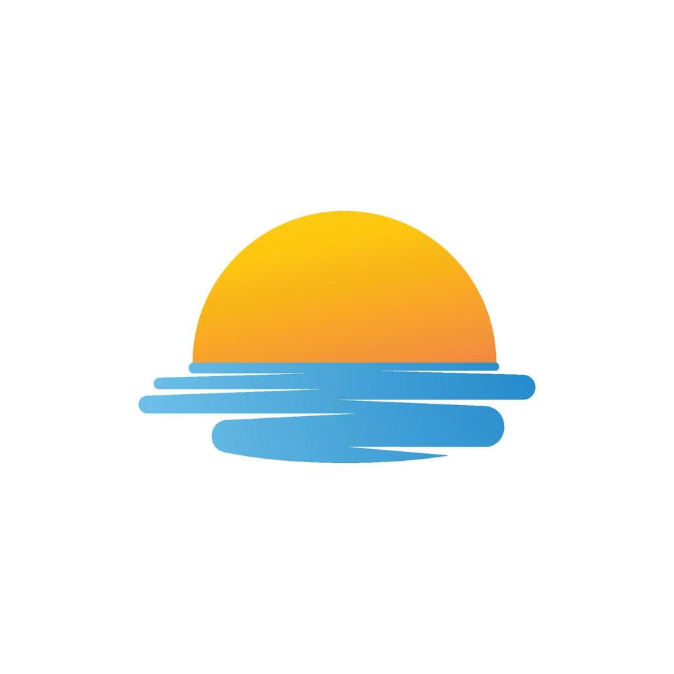 logo d'illustration du soleil vecteur