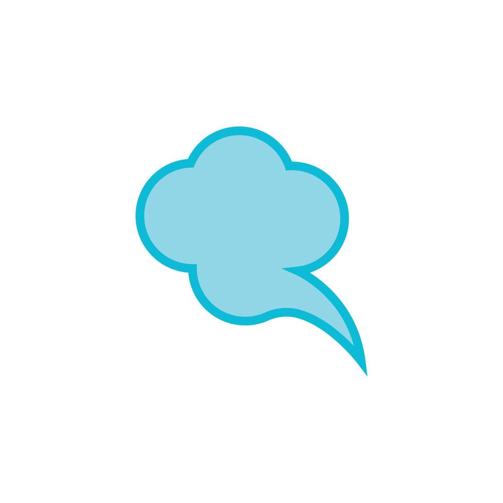 logo d'icône de bulle de dialogue vecteur