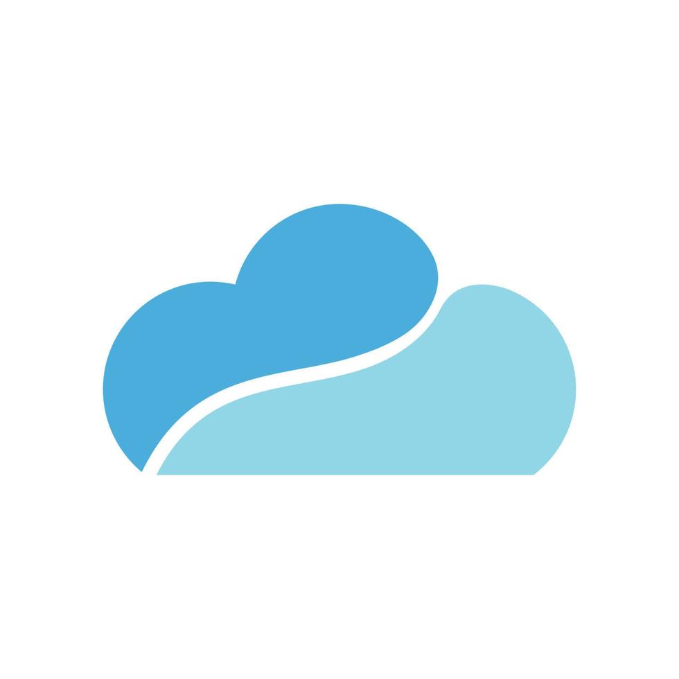 vecteur de logo nuage